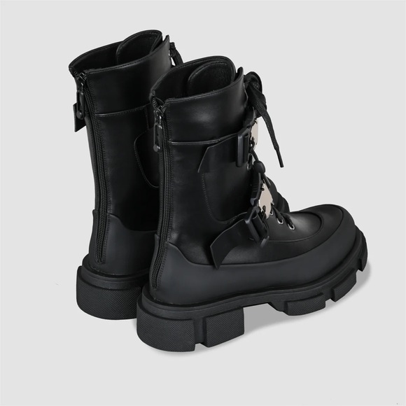 Rebecca Miu Autumn Black Boots size 8.5 - Picture 2 of 8